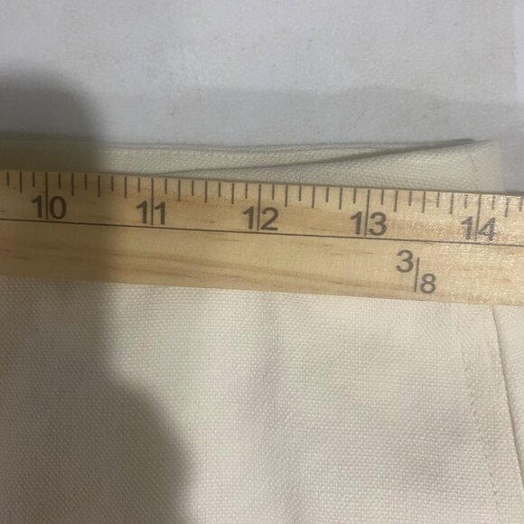 H&M Linen Cotten Trousers Pants  Womens Size 4 Straight Leg Casual Career Office - Picture 9 of 14